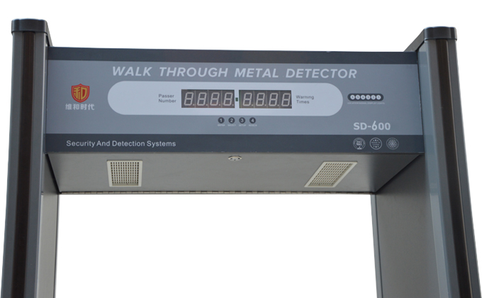 專為火車站安全檢查設計的6區位金屬探測安檢門